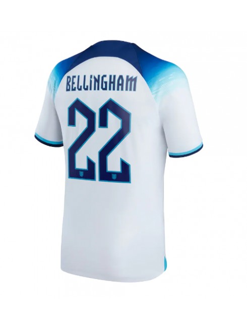 England Jude Bellingham #22 Replika Hemmakläder VM 2022 Kortärmad